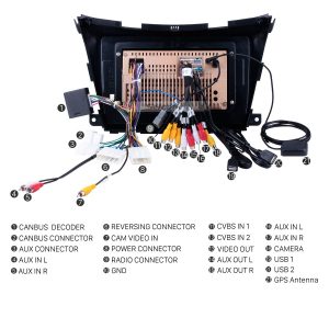 Connect the harnesses to the back of the new Seicane car stereo