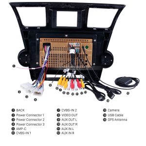 Connect the harnesses to the back of the new Seicane car radio