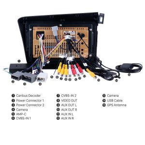 Connect the harnesses to the back of the new Seicane car radio