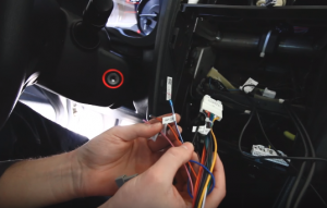 Make the original car's connector plug to the new car radio's power connector. And Make sure the rest of connectors and cables are plugged to the radio's right interfaces