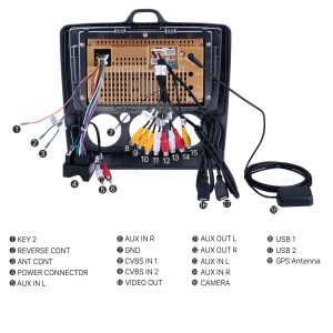 Connect the harnesses to the back of the new Seicane car radio