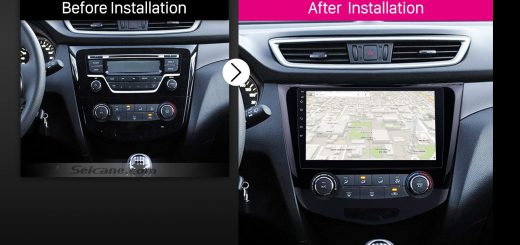 2016 Nissan Qashqai Bluetooth GPS Car Stereo after installation