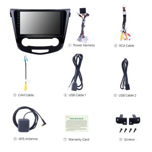 Check all the accessories for the new Seicane car radio