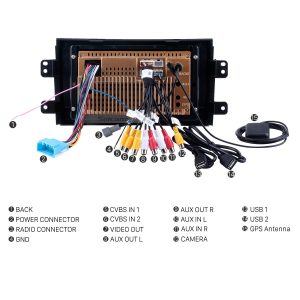 Connect the harnesses to the back of the new Seicane car radio