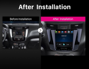 2018 Nissan NAVARA Terra car radio after installation