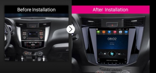 2018 Nissan NAVARA Terra car radio after installation