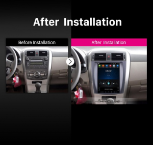 Car Radio Player for 2006-2012 Toyota Corolla after installation