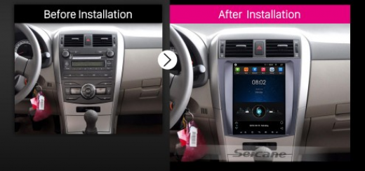 Car Radio Player for 2006-2012 Toyota Corolla after installation