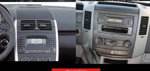 2006-2012 Mercedes Benz Viano Vito Radio after installation