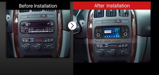 2002-2007 Jeep Liberty car stereo after installation