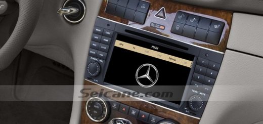 2004-2007 Mercedes Benz C Class W203 C180 C200 C220 C230 Stereo Audio System after installation