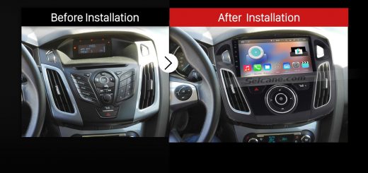 2011 Ford C Max Head unit after installation