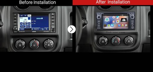 2009 2010 2011 Jeep Compass Touch Screen Radio Stereo after installation