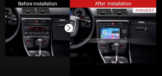 2003-2011 Audi A4 S4 RS4 Car Radio after installation