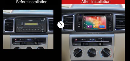 2003 2004 2005 2006 Toyota Corolla Bluetooth DVD Car Radio after installation