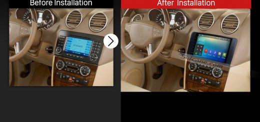 2006 2007 2008 2009 2010-2012 Mercedes Benz R Class W219 GPS Bluetooth Car Radio after installation