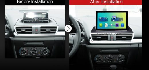 2014 Mazda 3 Encore Low Version Bluetooth GPS Car Radio after installation