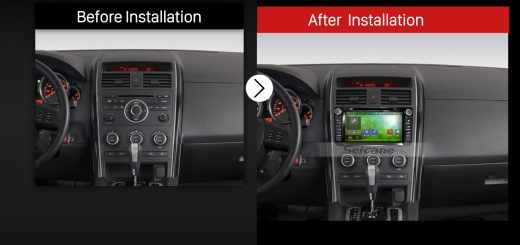 2007 2008 2009 2010 2011-2016 MAZDA CX-9 Car Radio after installation