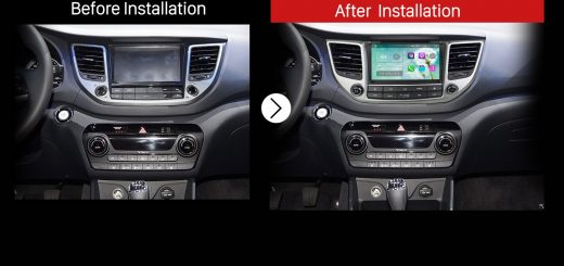 2015 2016 Hyundai IX35 TUCSON (LHD) Bluetooth GPS DVD Car Radio after installation