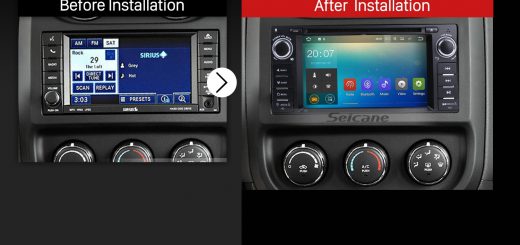 2009 2010 2011 Jeep Compass Bluetooth GPS Car Stereo after installation