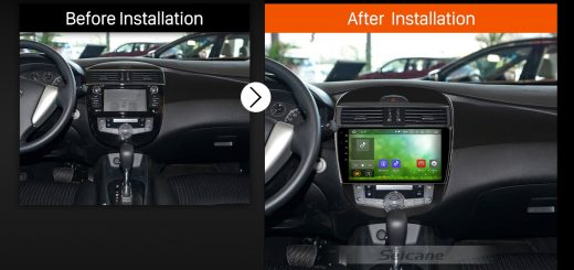 2011 2012 2013 2014 2015 Nissan TIIDA MT Car Stereo after installation