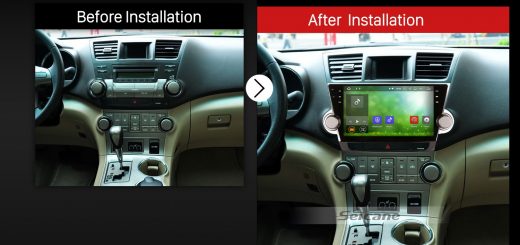 2011 2012 2013 2014 Toyota Highlander Car Radio after installation