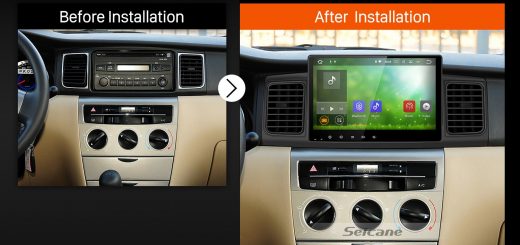 2013 Toyota Corolla EX E120 Bluetooth GPS Car Radio after installation