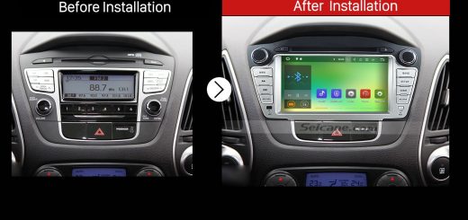 2009 2010 2011 2012 2013-2015 Hyundai IX35 Stereo after installation