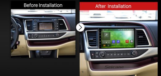 2015 Toyota Highlander GPS Nav Bluetooth Car Radio after installation