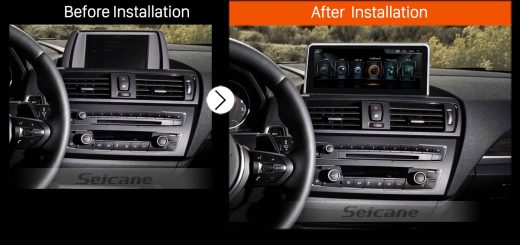 2011 2012 2013 2014-2016 BMW 1 Series F20 F21 (RHD) car radio after installation
