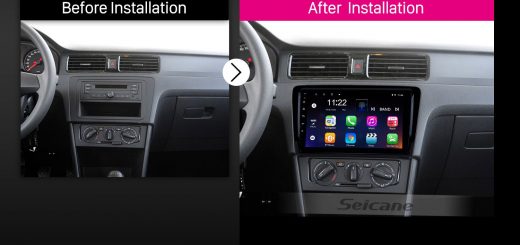 2012 2013 2014 2015 Volkswagen Santana car radio after installation